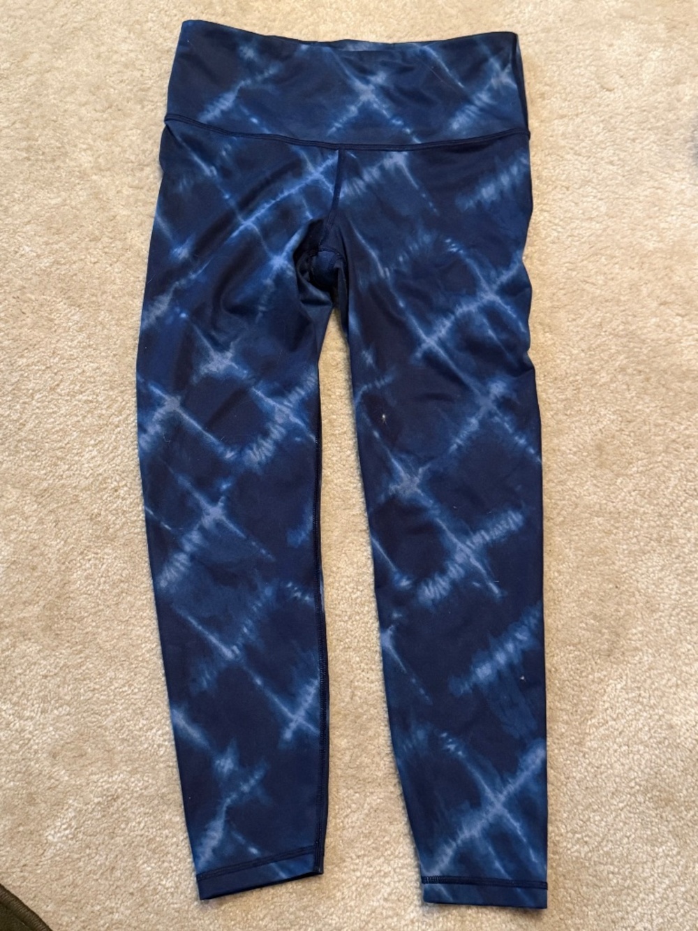 GapFit Womens Blue Tie Dye Leggings, Small